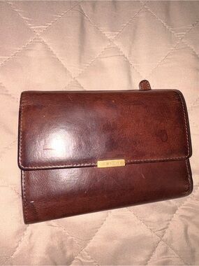 Vintage Coach Leather Trifold Wallet